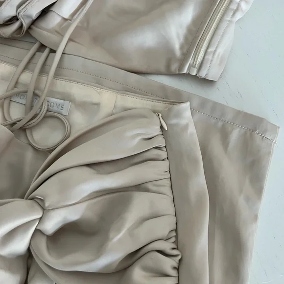 More to Come, Cream Skirt & Top, Size XS - Picture 6 of 6